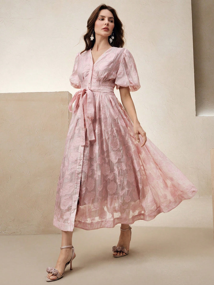 Rochie midi SHEIN, roz