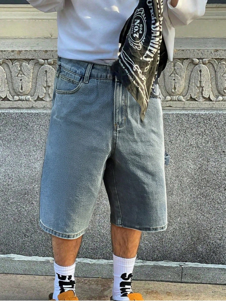 Pantaloni scurți SHEIN, albastru