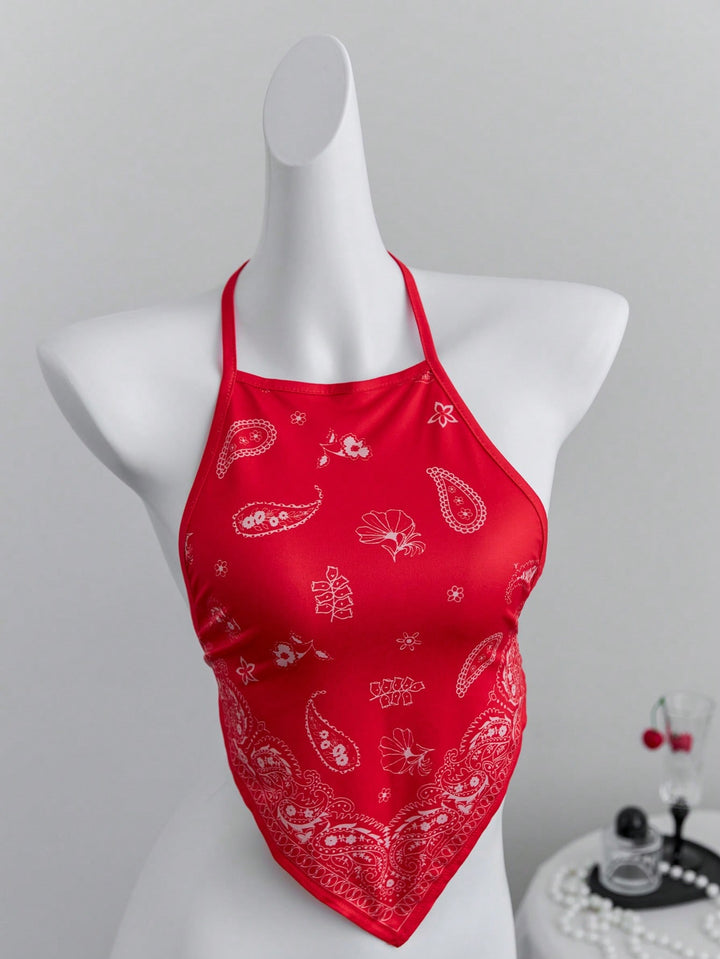 SHEIN top, piros