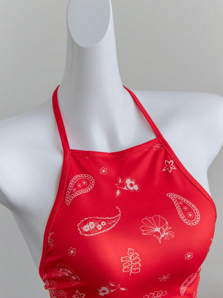 SHEIN top, piros