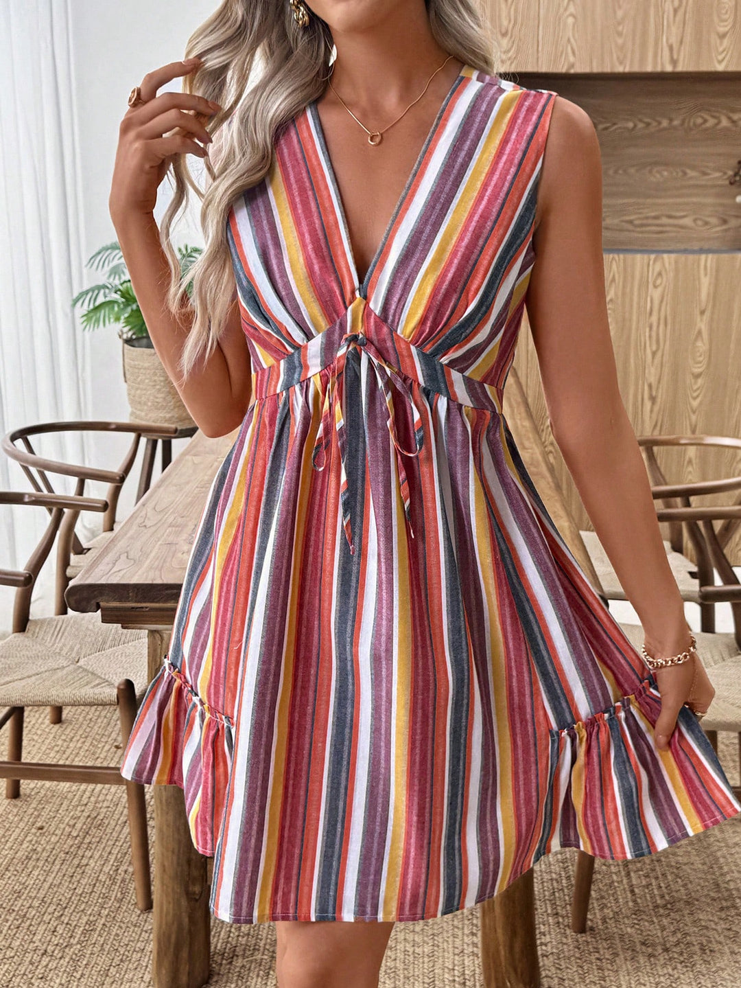 SHEIN Mini Dress, Mixed Colors