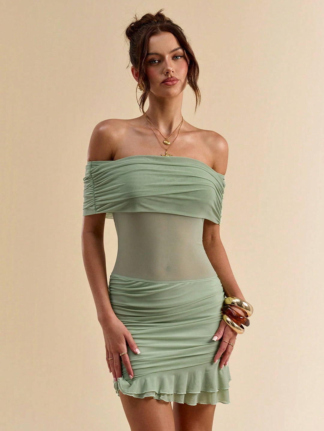 Rochie mini SHEIN, verde