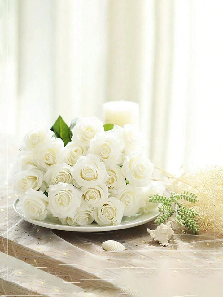 Floari artificiale SHEIN, alb
