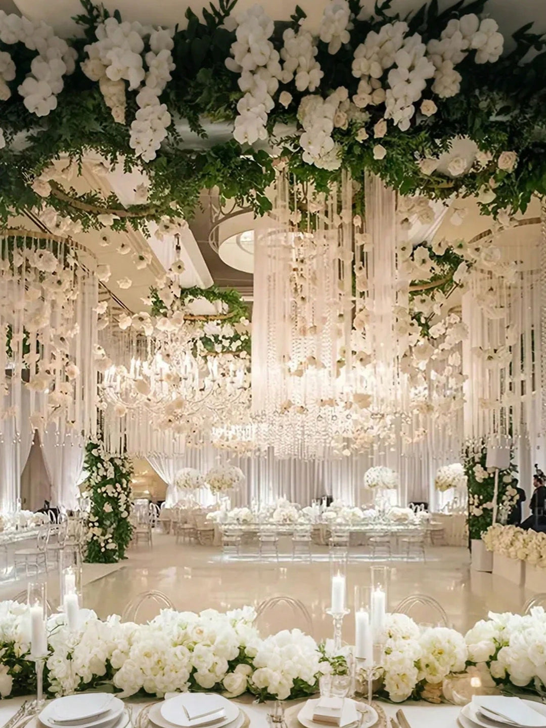 Floari artificiale SHEIN, alb