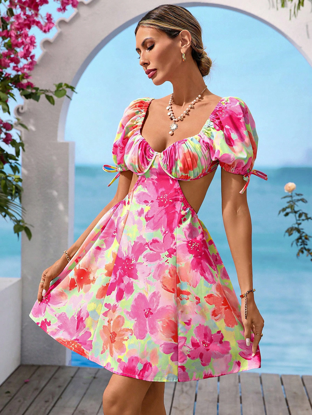Rochie mini SHEIN, mix culori