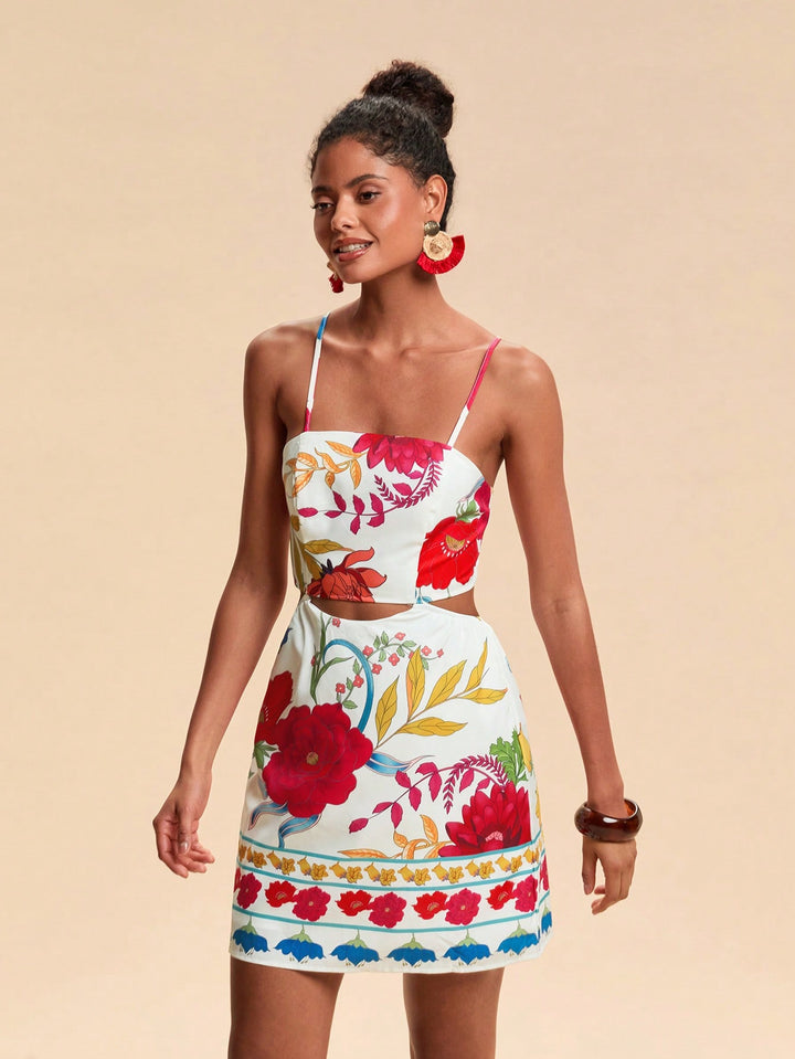 SHEIN mini ruha, színek keveréke