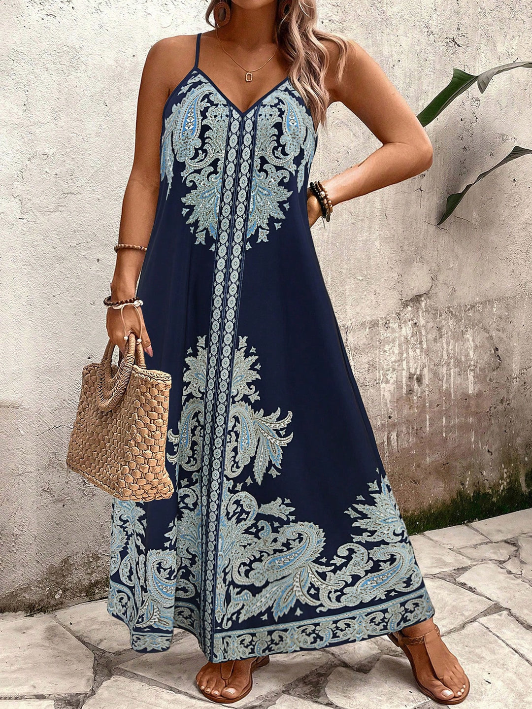 SHEIN Maxi ruha, kék