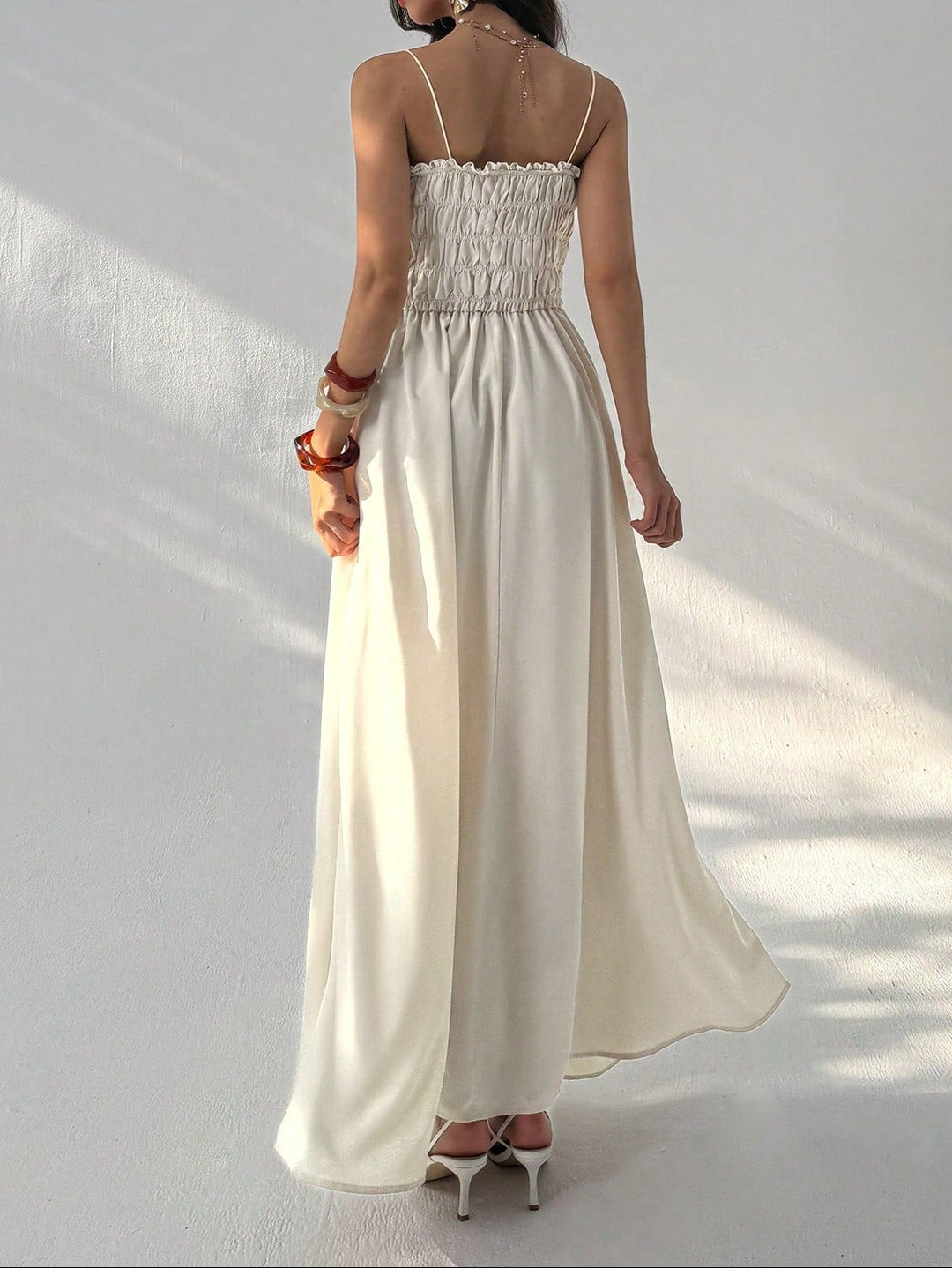 Shein maxi ruha, bézs