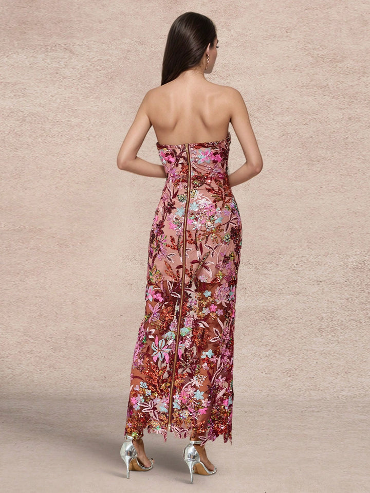 SHEIN maxi dress, red