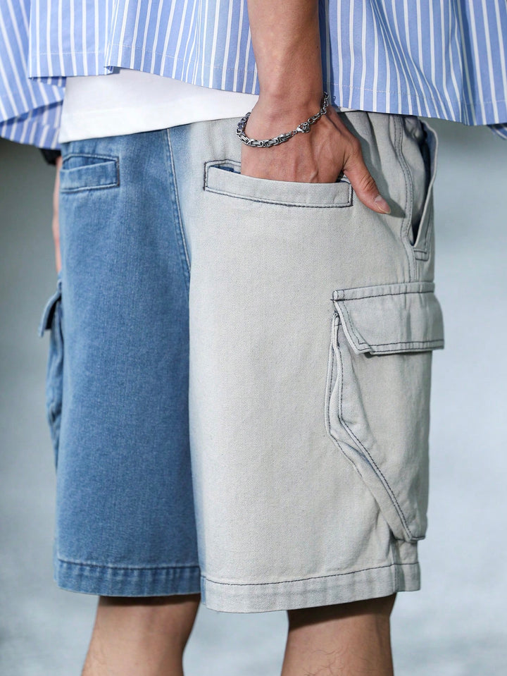 Pantaloni scurți SHEIN, albastru