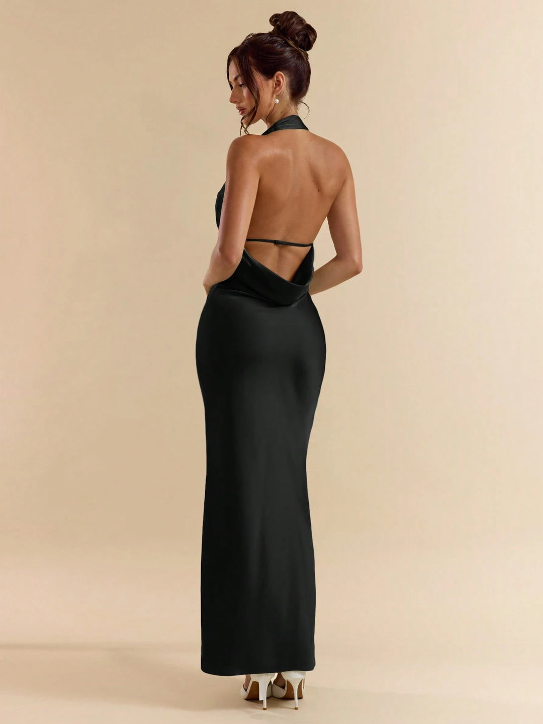 SHEIN maxi ruha, fekete