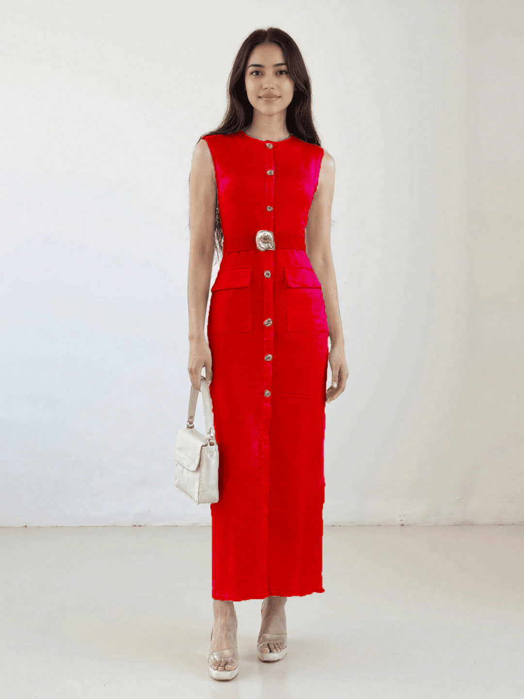 Rochie maxi SHEIN, roșu