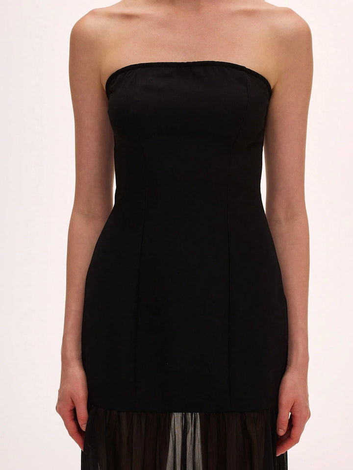 Shein maxi ruha, fekete
