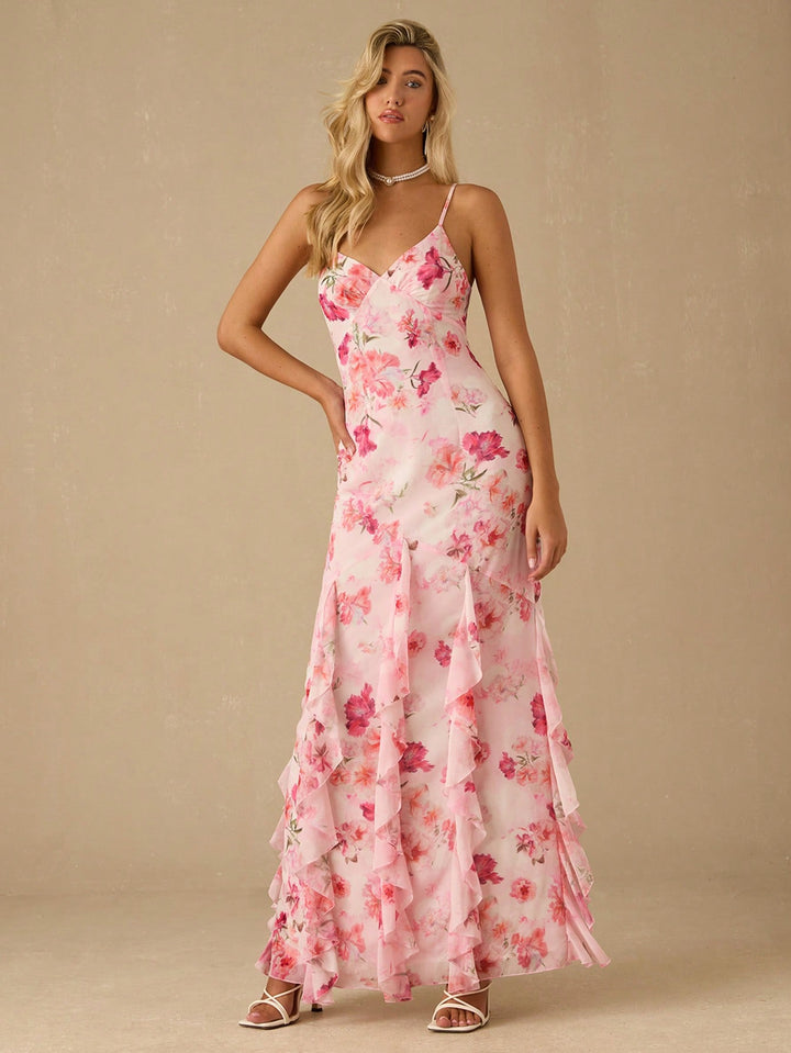 Rochie maxi SHEIN, roz