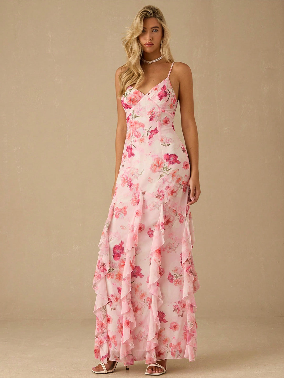 Rochie maxi SHEIN, roz