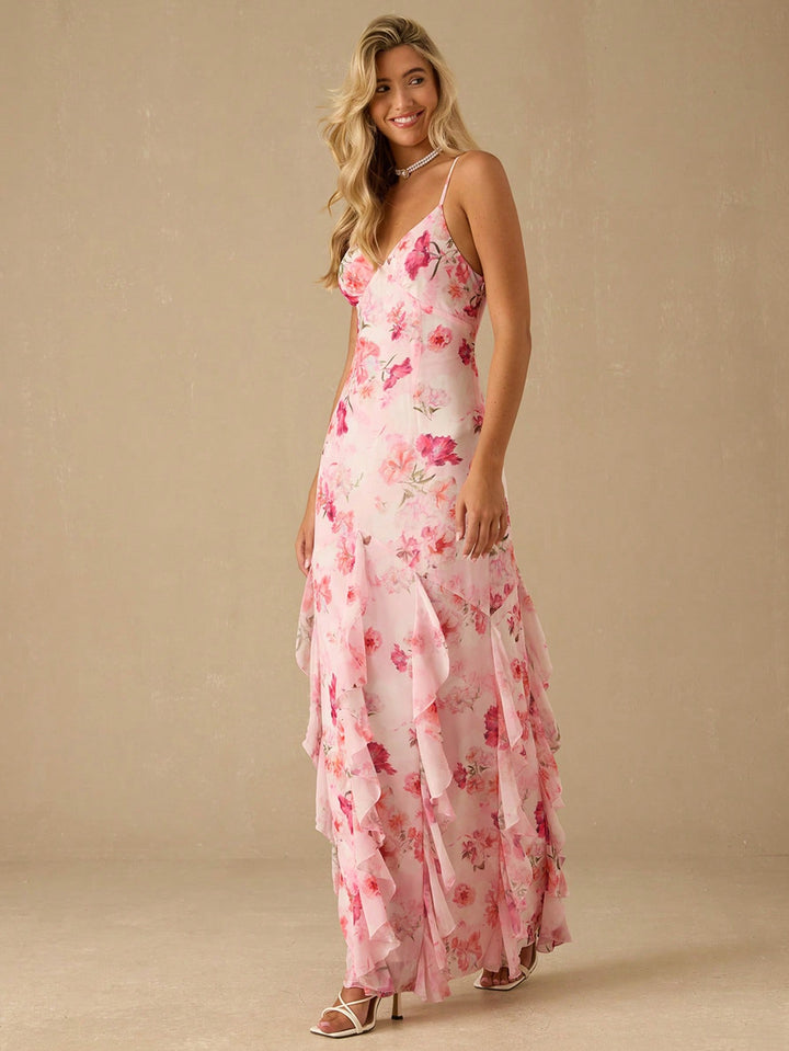Rochie maxi SHEIN, roz