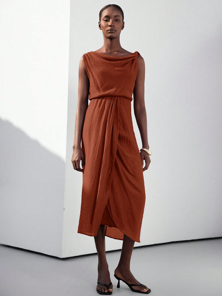 Rochie maxi SHEIN, maro