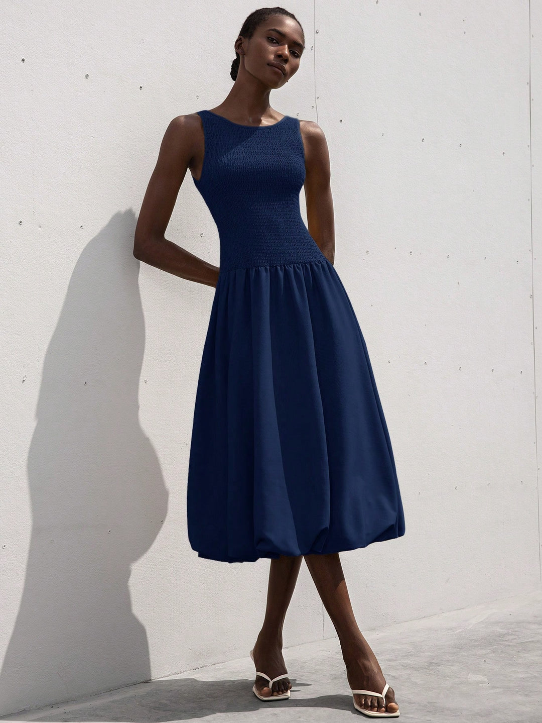 SHEIN kék midi ruha