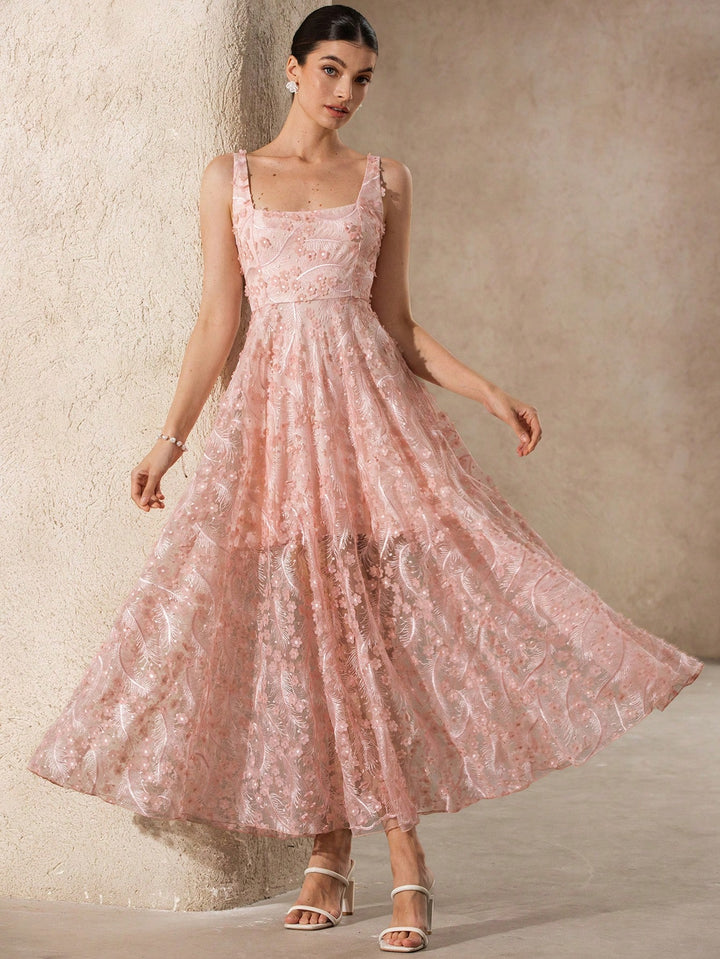 Rochie maxi SHEIN, roz