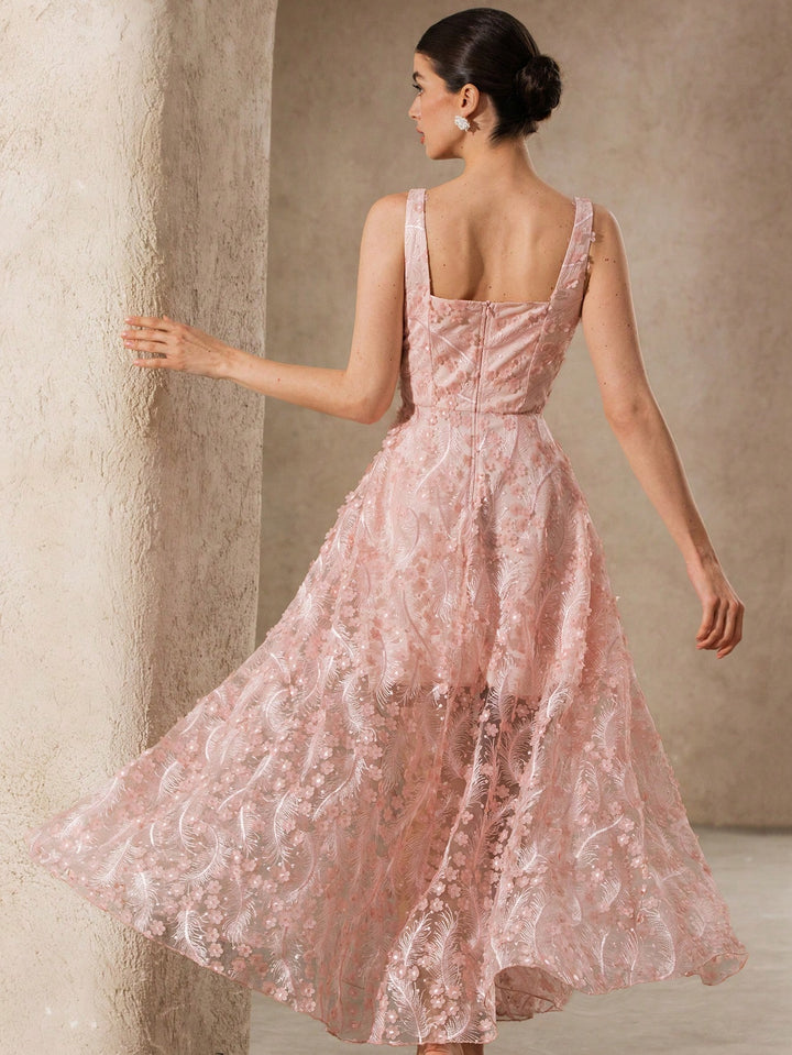 Rochie maxi SHEIN, roz