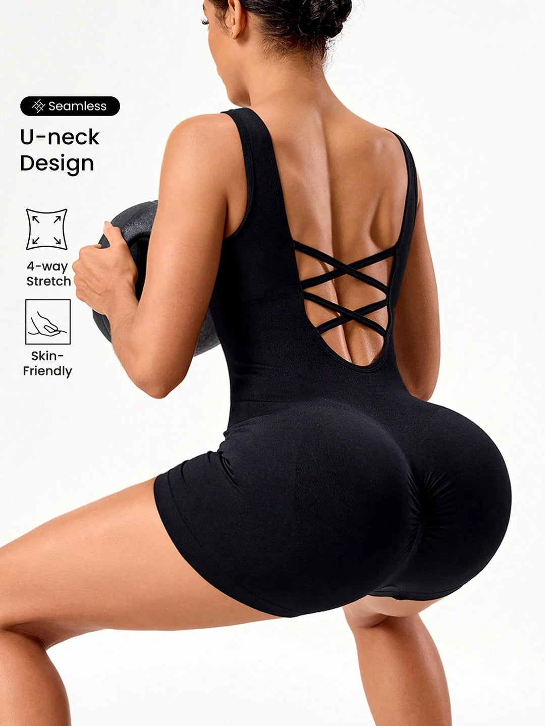 SHEIN sportos overál, fekete