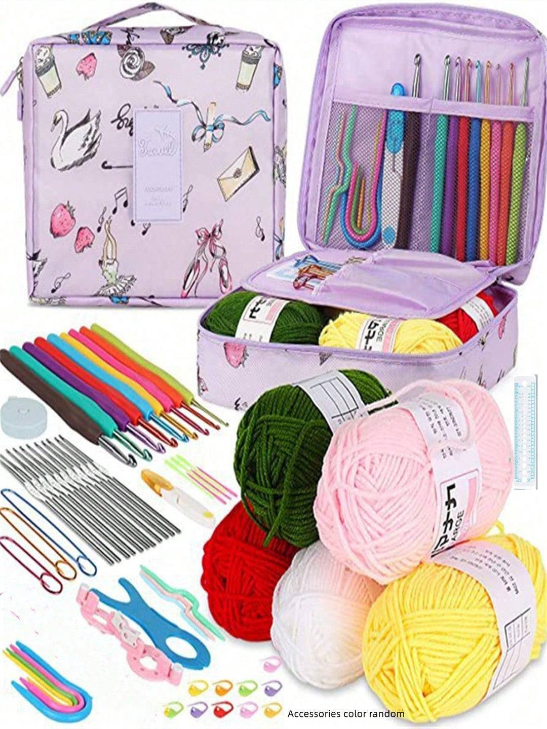 SHEIN horgolókészlet, vegyes színek