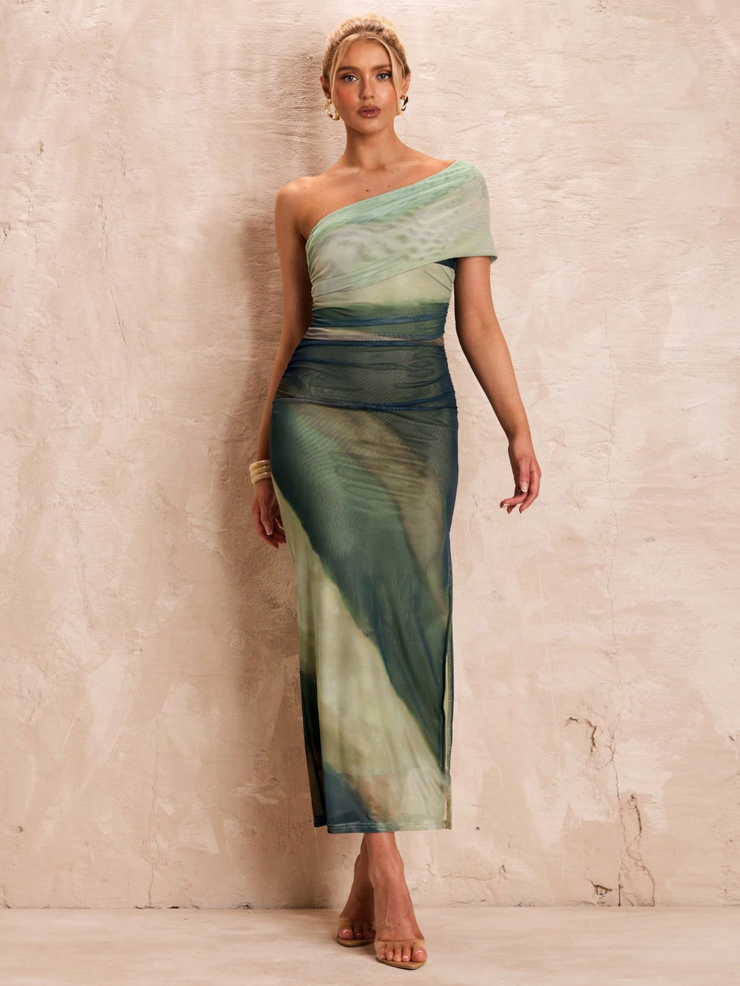 Rochie maxi SHEIN, verde