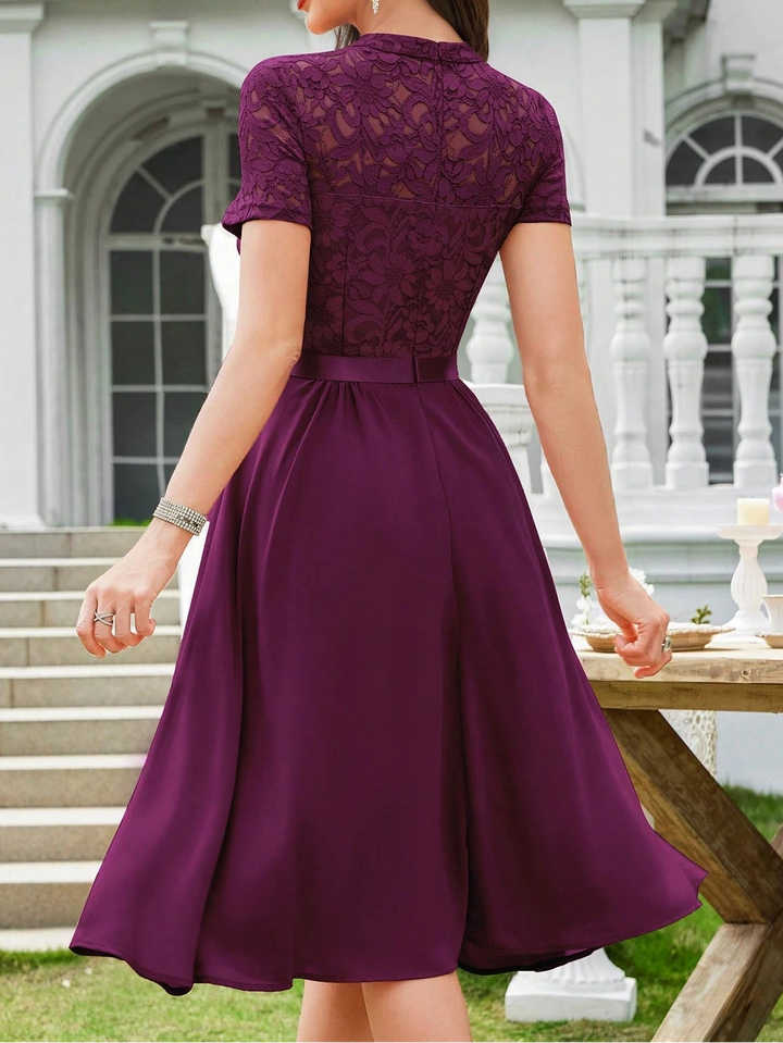 SHEIN lila midi ruha