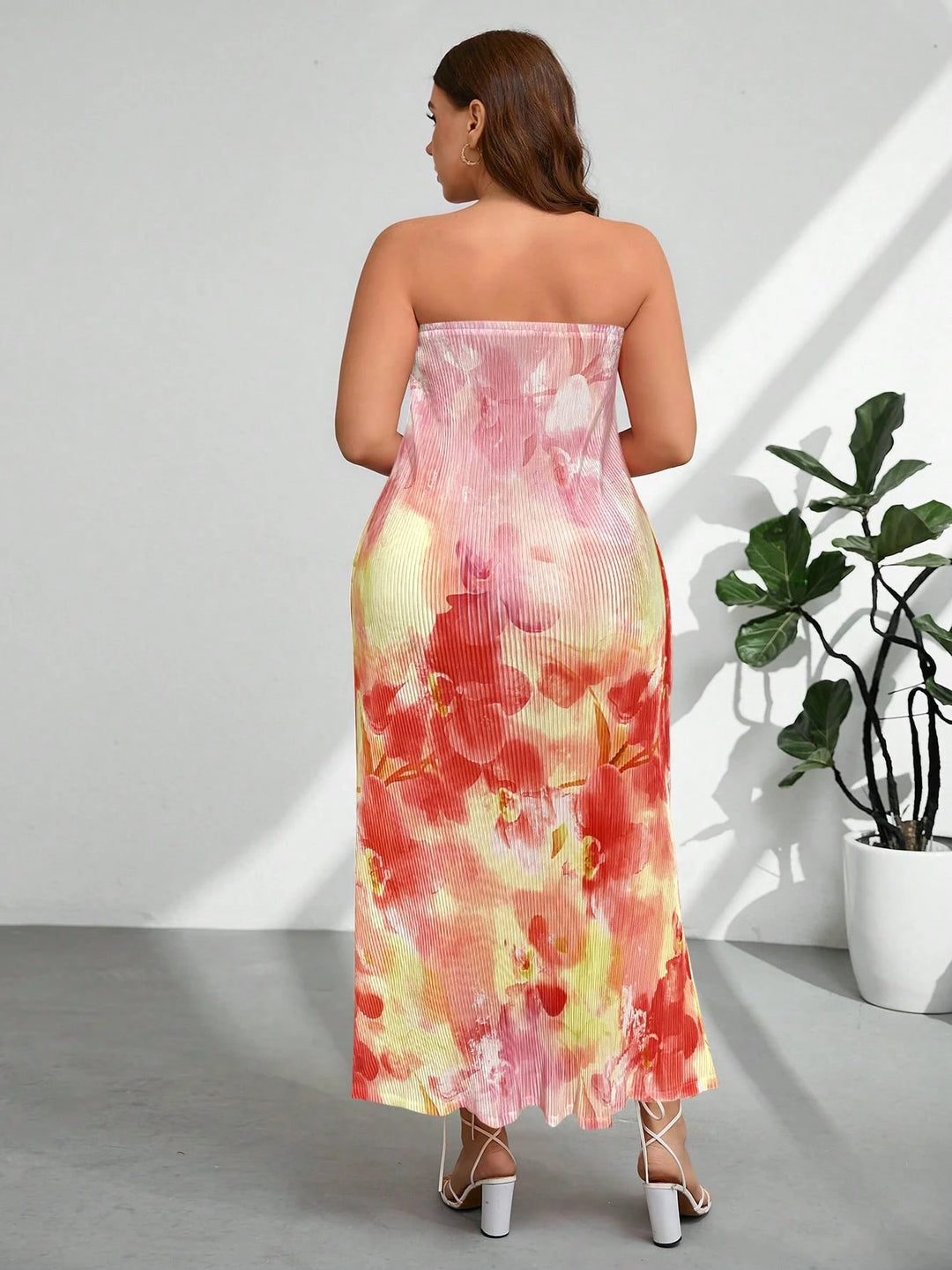 Rochie midi SHEIN, mix culori