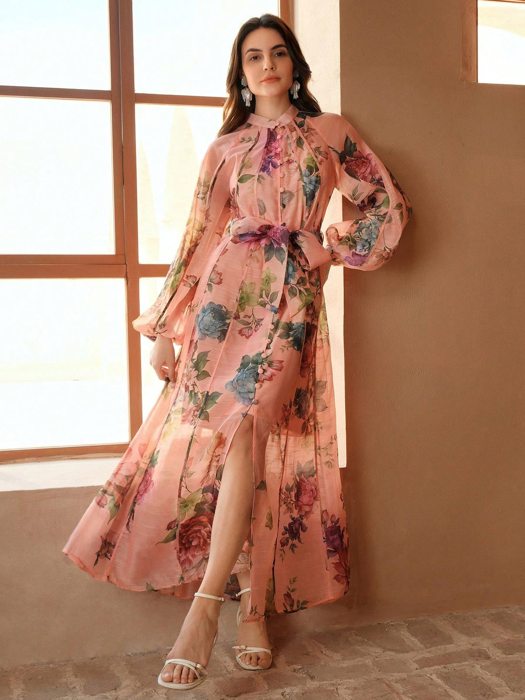 Rochie maxi SHEIN, roz