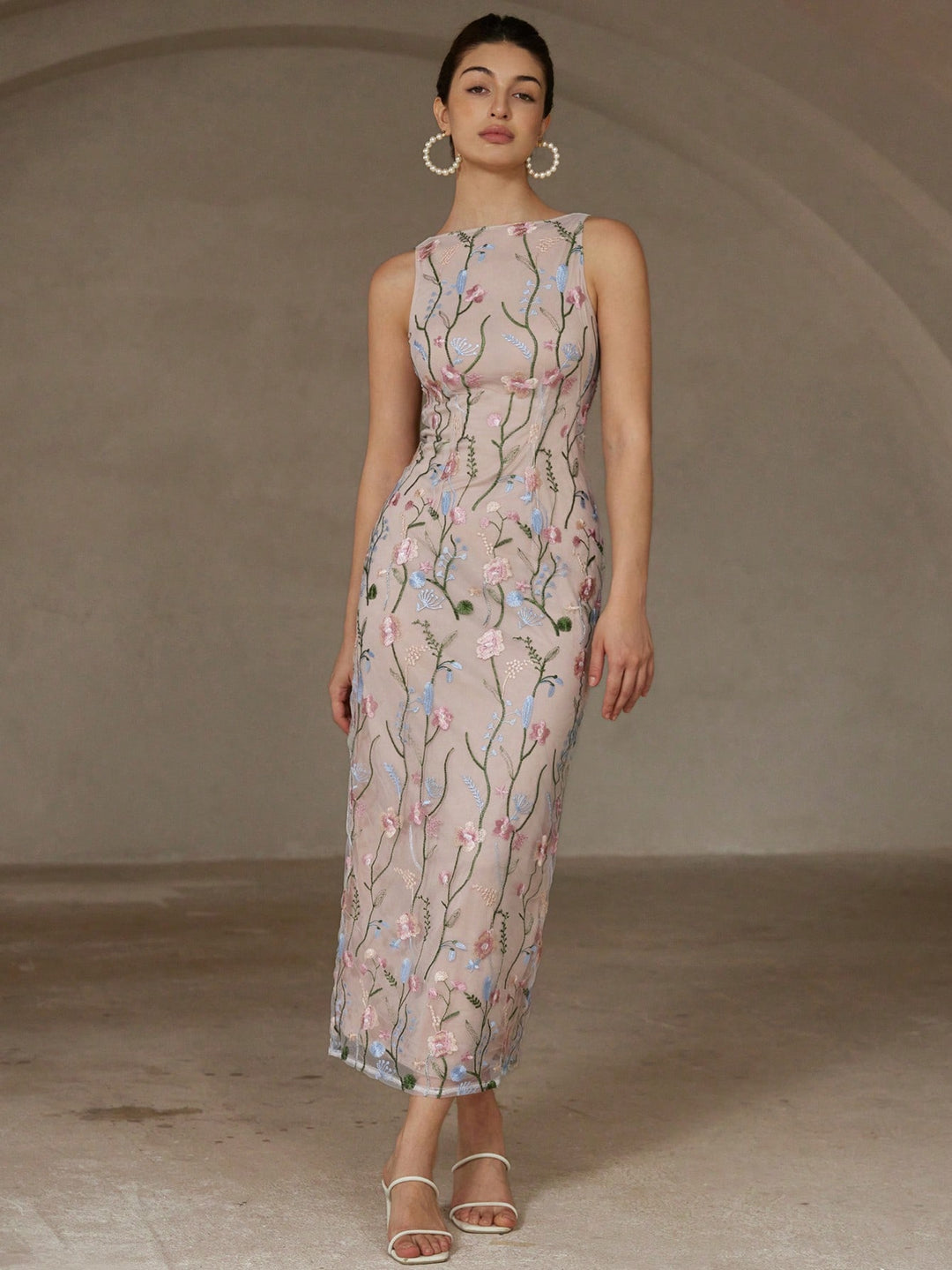 Rochie maxi SHEIN, mix culori