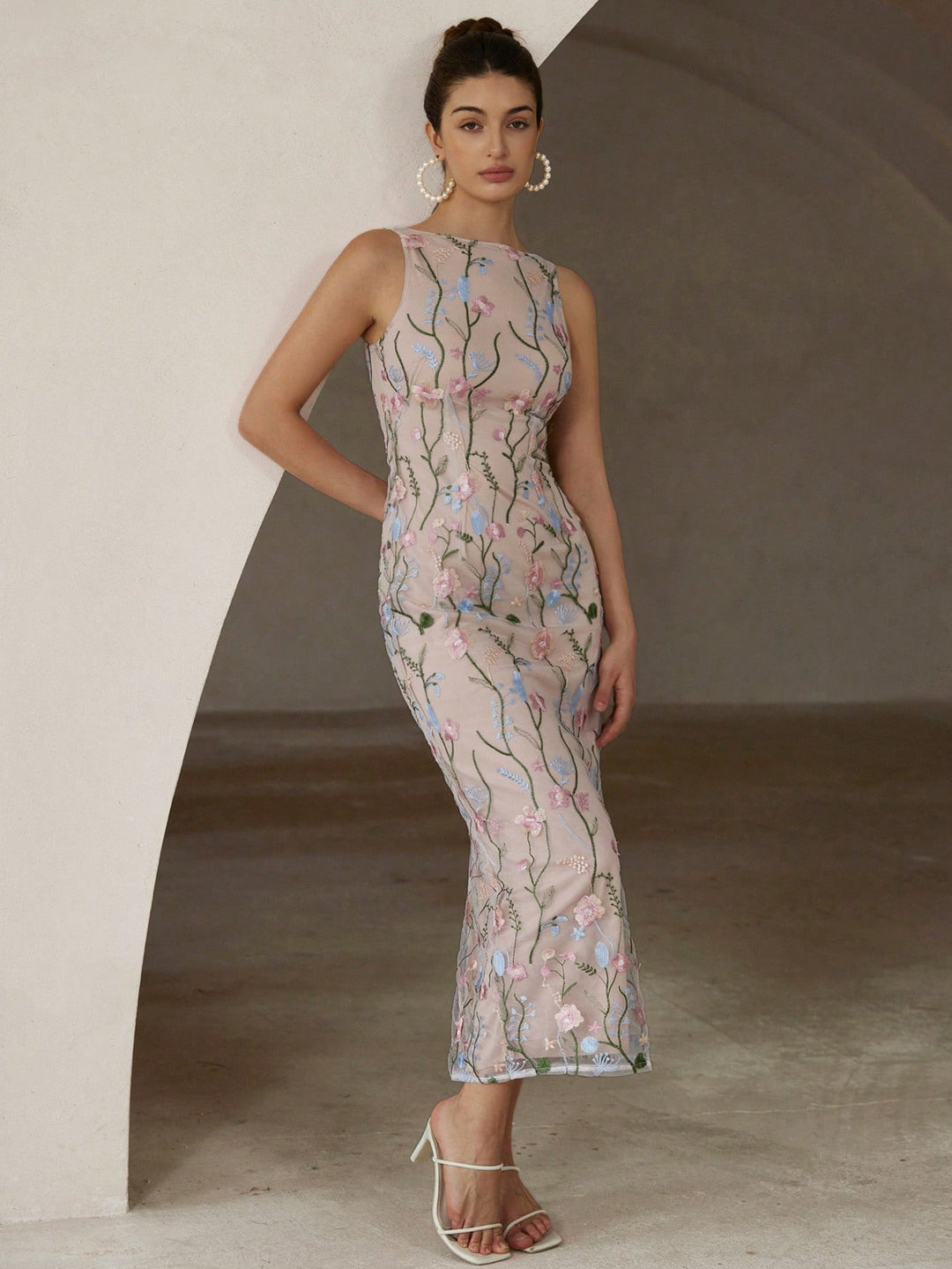 Rochie maxi SHEIN, mix culori