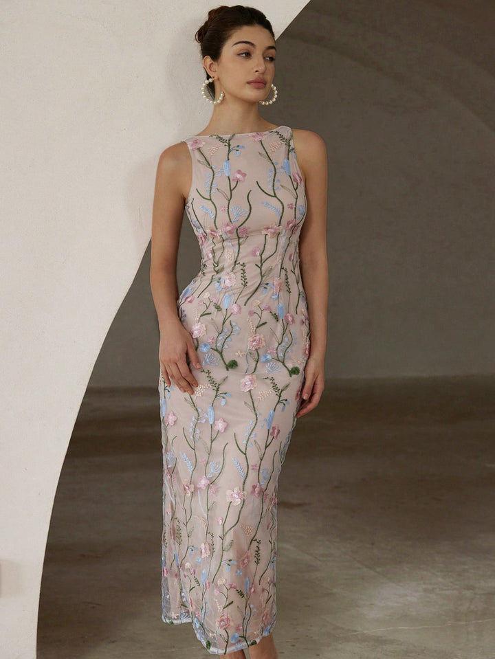 Rochie maxi SHEIN, mix culori