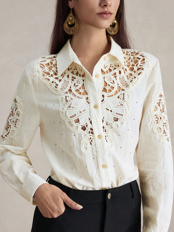 SHEIN ing, krémszínű