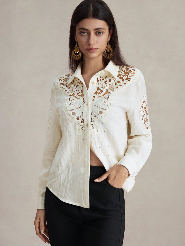 SHEIN ing, krémszínű
