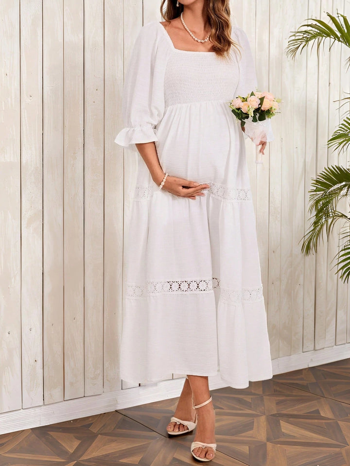 Rochie midi Shein, alb