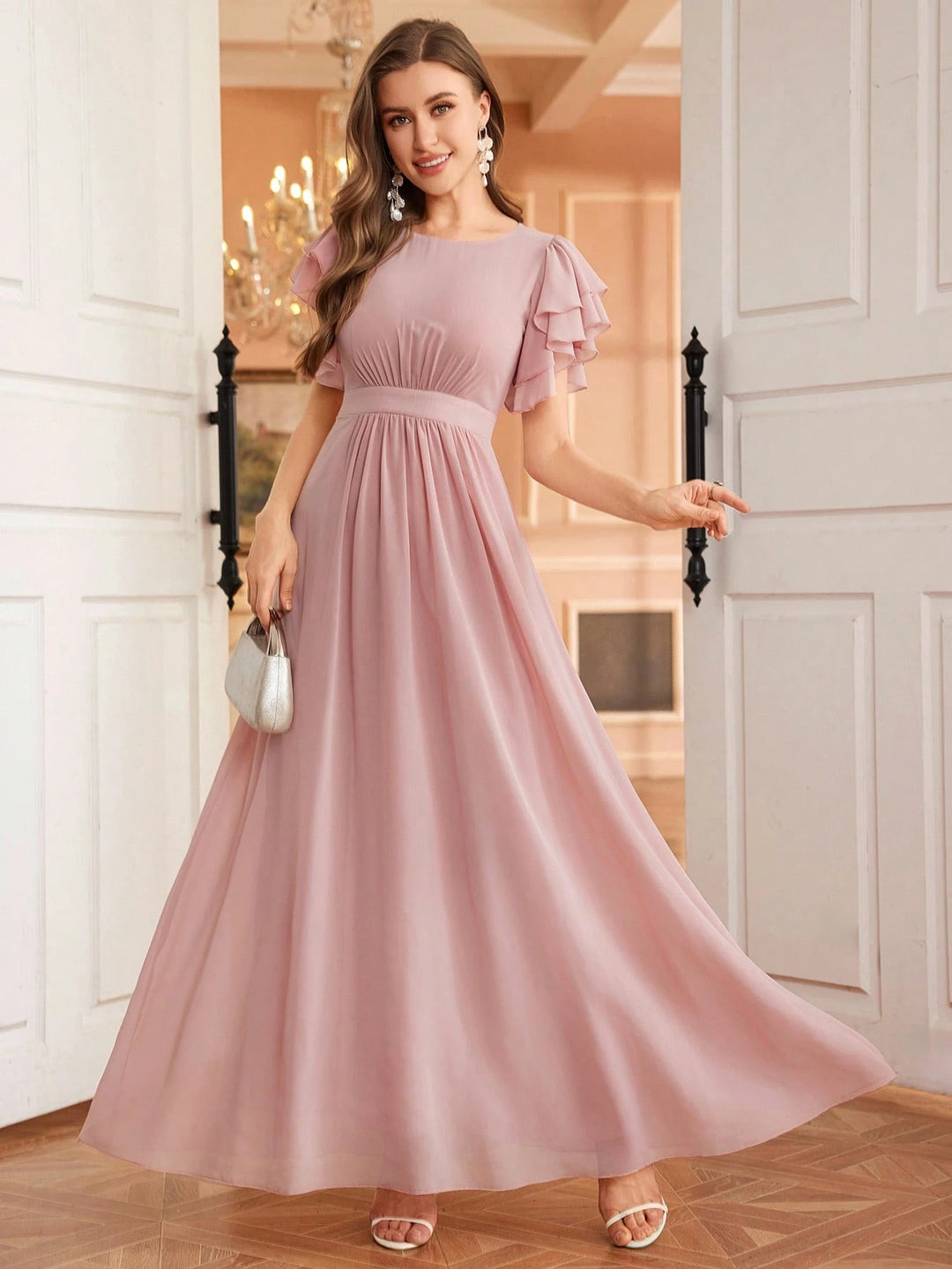 Rochie de ocazie SHEIN, roz