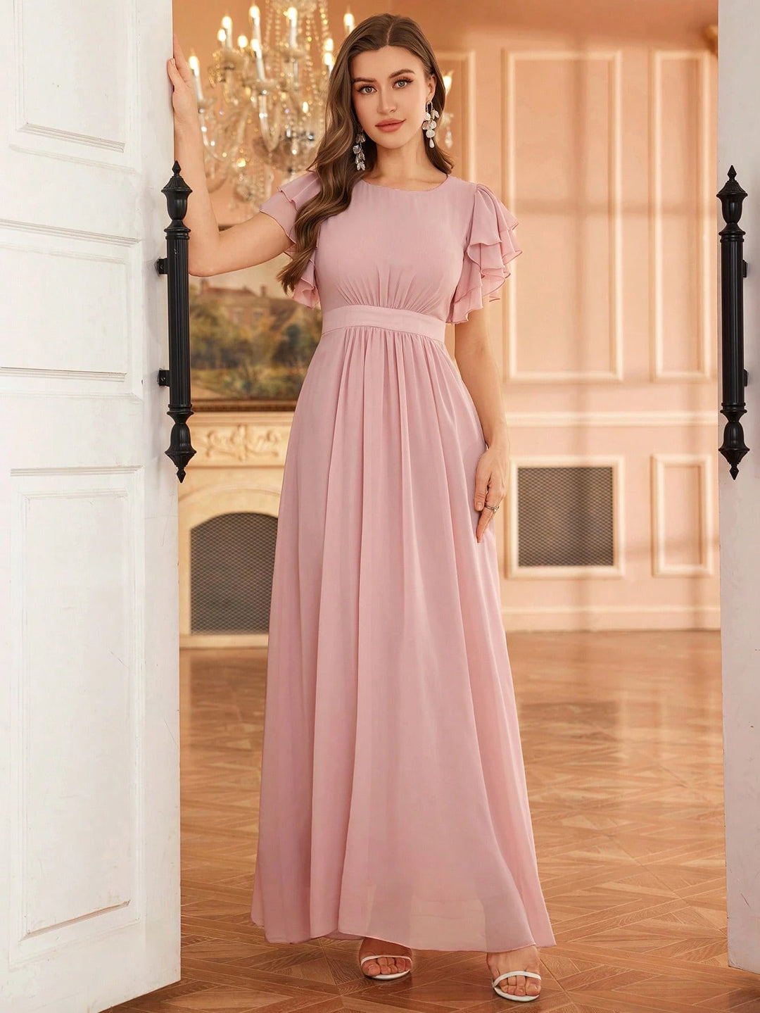 Rochie de ocazie SHEIN, roz