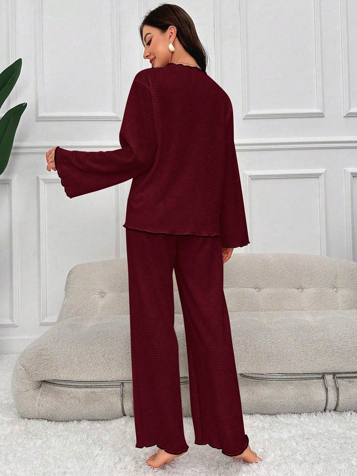 Pijama SHEIN, vișiniu