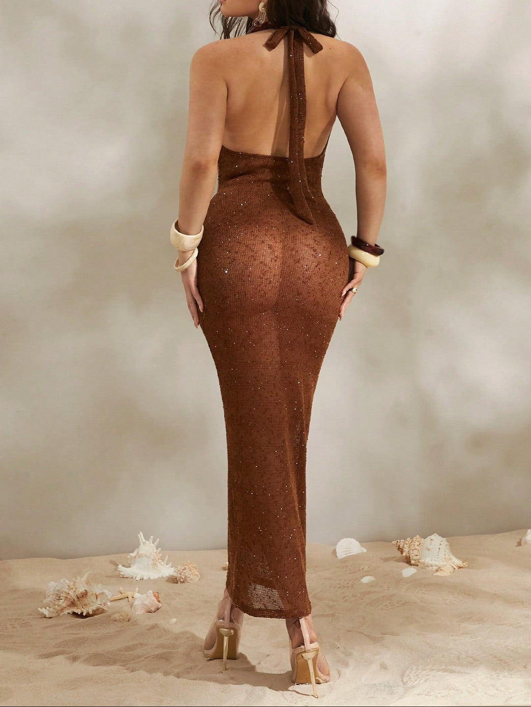 Rochie maxi Shein, maro