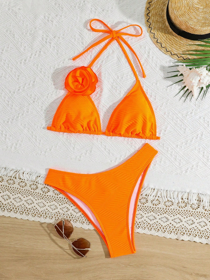 Bikini szett, SHEIN, narancssárga