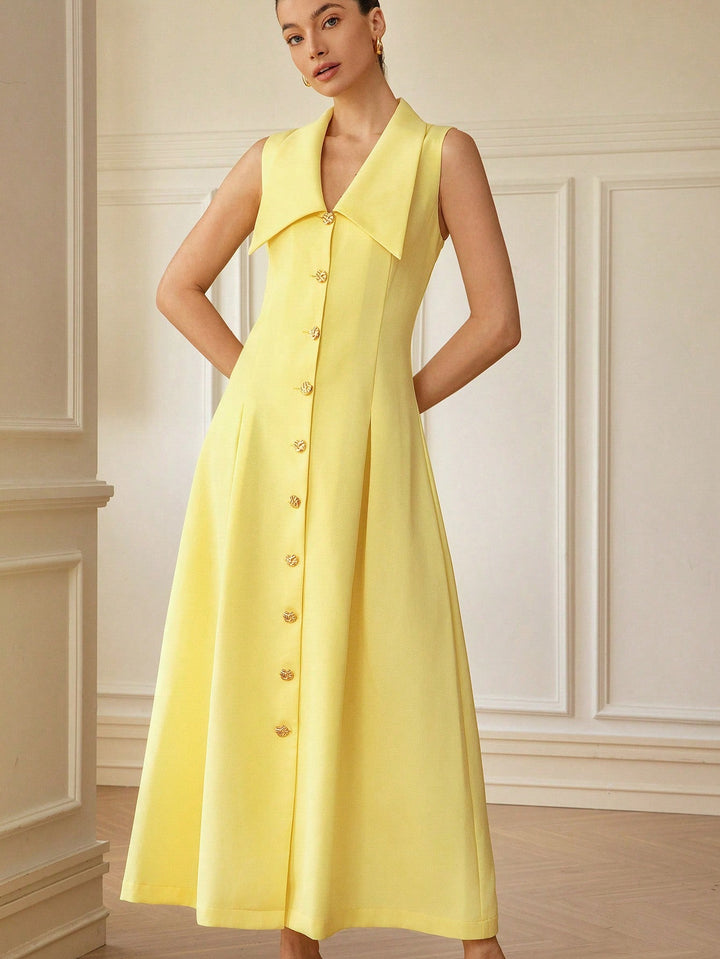 Rochie maxi SHEIN, galben