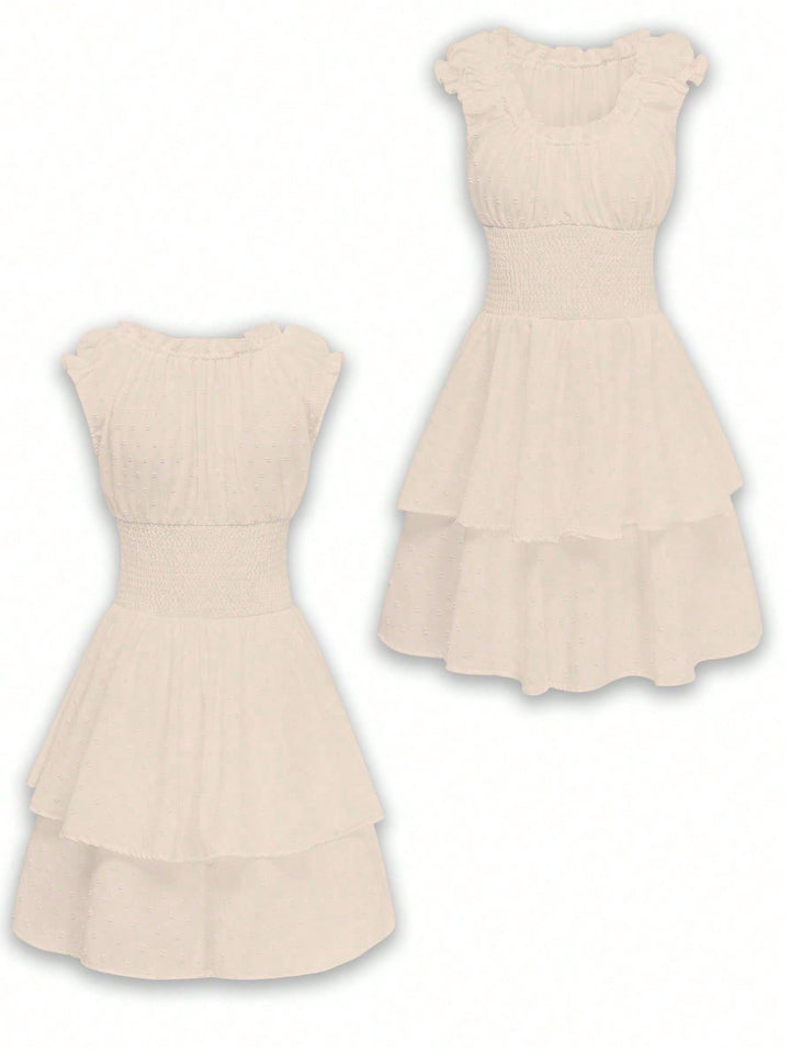 SHEIN bézs miniruha