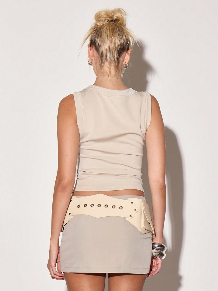 SHEIN felső, khaki