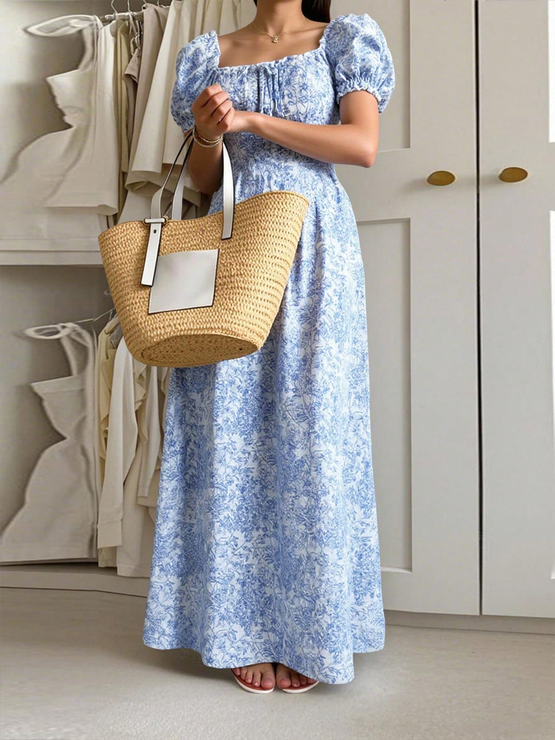 Rochie maxi SHEIN, albastru