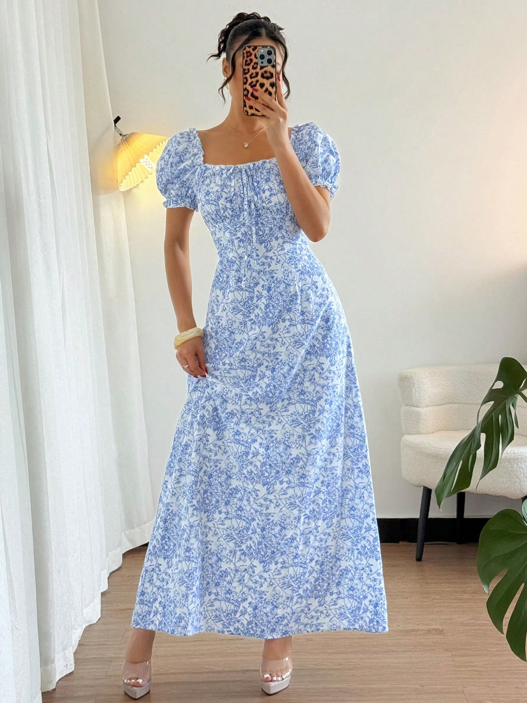 Rochie maxi SHEIN, mix culori