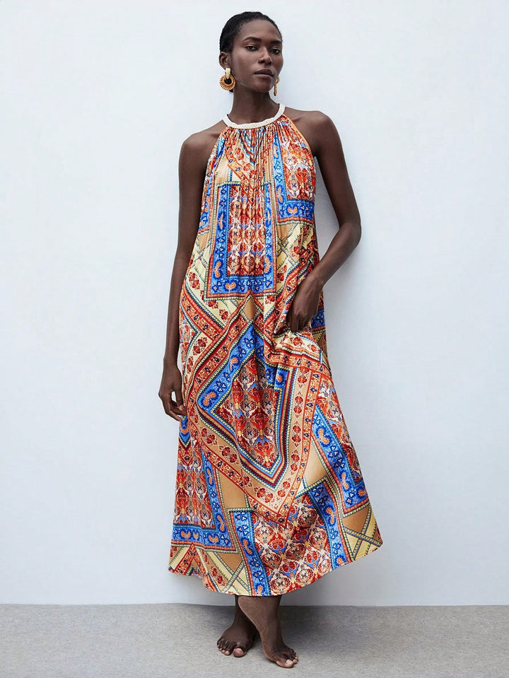 Rochie maxi SHEIN, mix culori