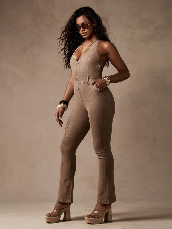 Salopetă SHEIN, kaki