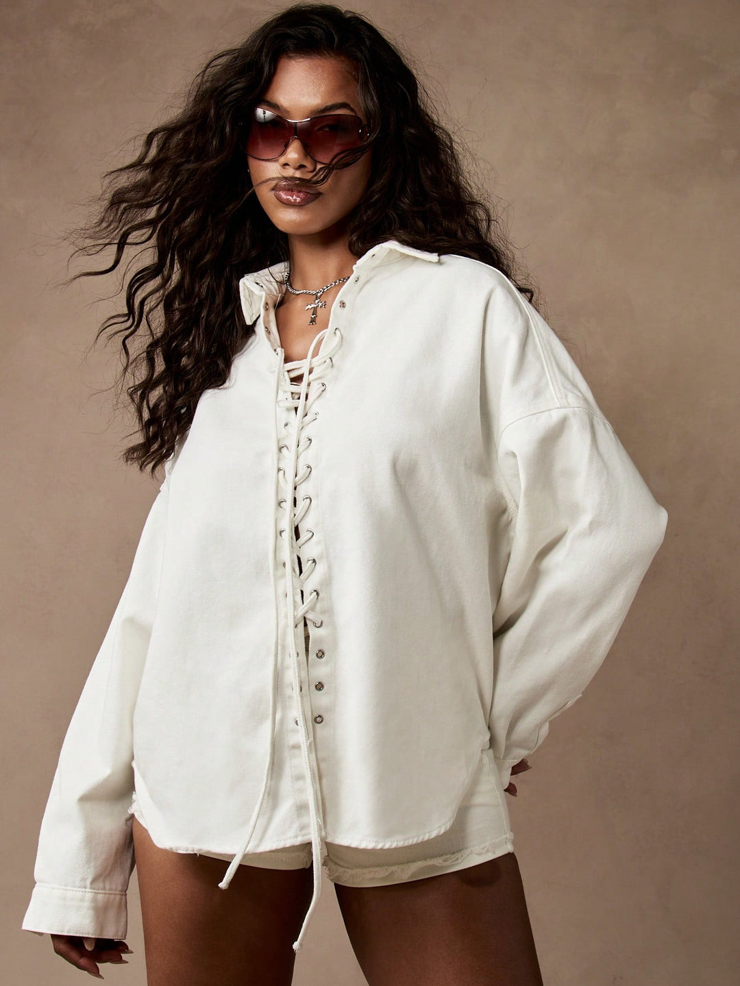 Top SHEIN, alb