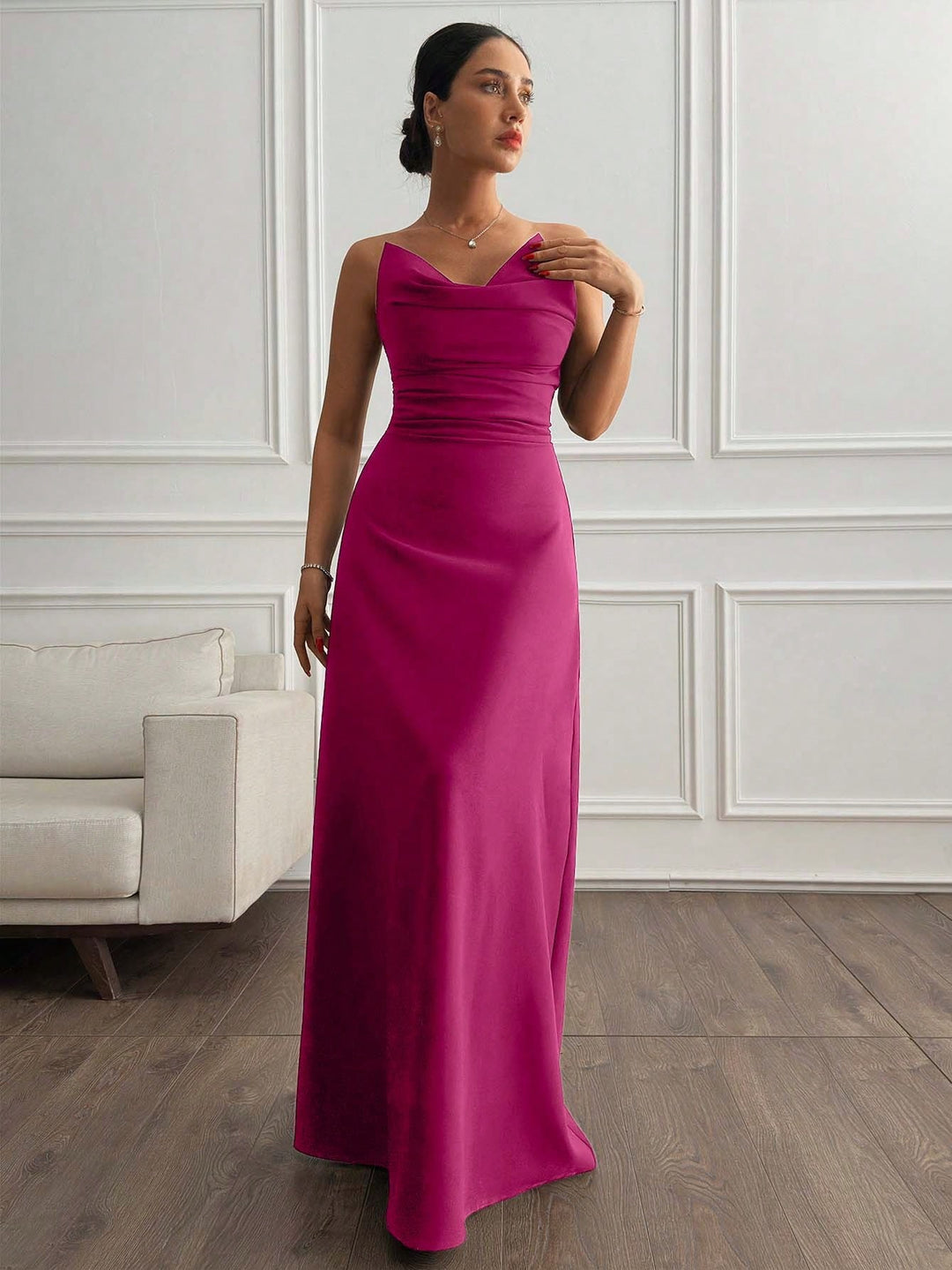 Rochie maxi SHEIN, roz